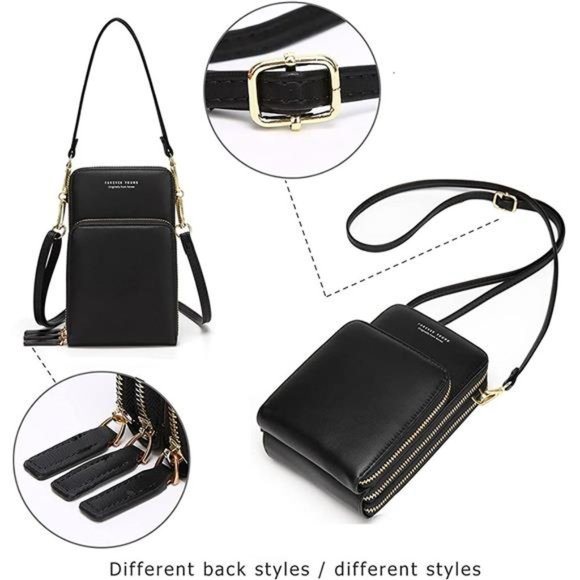 Small Crossbody Cell Phone Purse Women Mini Messenger Shoulder Handbag Wallet - Picture 5 of 6